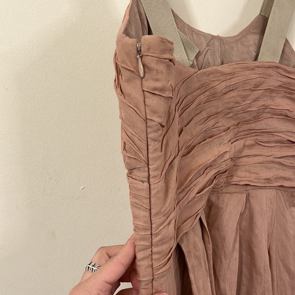 J.Crew Blush Pink Crinkled Cotton Vivette Dress 4 - Picture 8 of 10